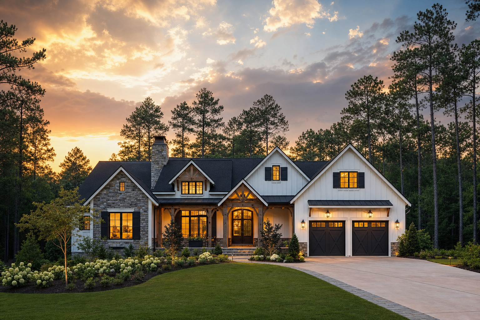Custom home built by Fuentes Construction residential contractor in Raleigh NC